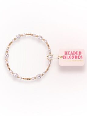 Beaded Blondes Petite 6.25 inch Lana Pearl Gold Bracelet